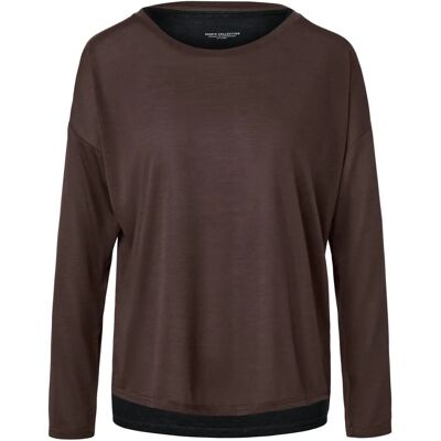 Tchibo - 2-in-1-Sportshirt - braun - schwarz - Sportshirt Tchibo - 2-in-1-Sportshirt - braun - schwarz - Sportshirt