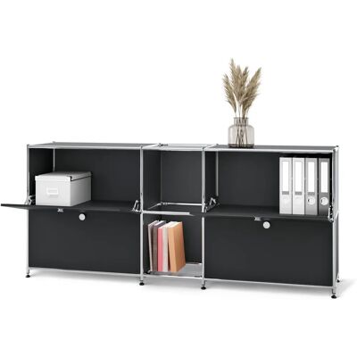 Tchibo Modell CN3 Schwarzes Metall-Sideboard - 4 Türen Tchibo Modell CN3 Schwarzes Metall-Sideboard - 4 Türen