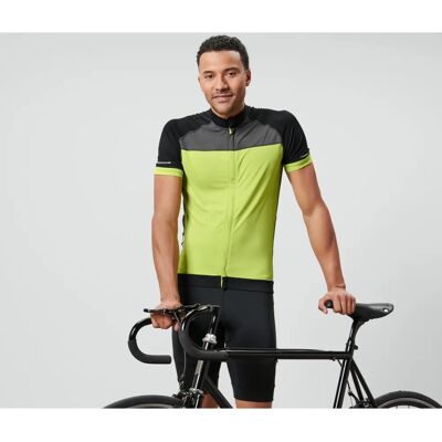 Tchibo Herren Fahrrad-Trikot - Slim Fit - Schwarz-Grau-Lime - Fahrrad-Trikot Tchibo Herren Fahrrad-Trikot - Slim Fit - Schwarz-Grau-Lime - Fahrrad-Trikot
