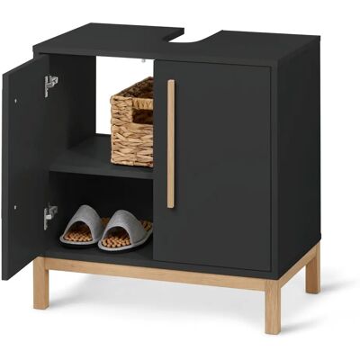 Tchibo Eklund Waschbeckenunterschrank - Anthrazit - Skandinavisches Design Tchibo Eklund Waschbeckenunterschrank - Anthrazit - Skandinavisches Design