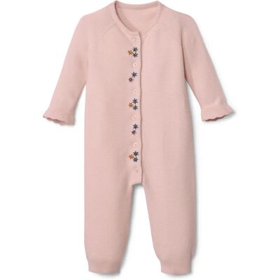 Tchibo Baby-Strickoverall - rosa - Blumenstickerei - Bio-Baumwolle Tchibo Baby-Strickoverall - rosa - Blumenstickerei - Bio-Baumwolle
