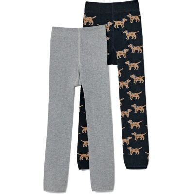 Tchibo - Kinder-Strickleggings mit Stickerei - Unisex - Gr. 110/116 Tchibo - Kinder-Strickleggings mit Stickerei - Unisex - Gr. 110/116