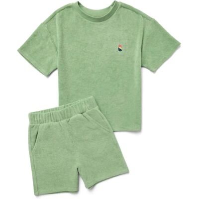 Tchibo - Kinder-Frottier-Set - Unisex - Gr. 110/116 - grün Tchibo - Kinder-Frottier-Set - Unisex - Gr. 110/116 - grün