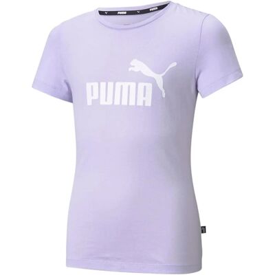 Puma Ess Logo T-shirt - För flickor Kort ärm - Hela året Lila Puma Ess Logo T-shirt - För flickor Kort ärm - Hela året Lila