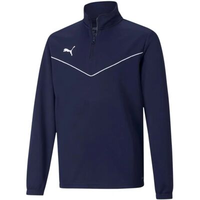 Puma Blauer 1/4 Reißverschluss Sweatshirt - Sportbekleidung Puma Blauer 1/4 Reißverschluss Sweatshirt - Sportbekleidung