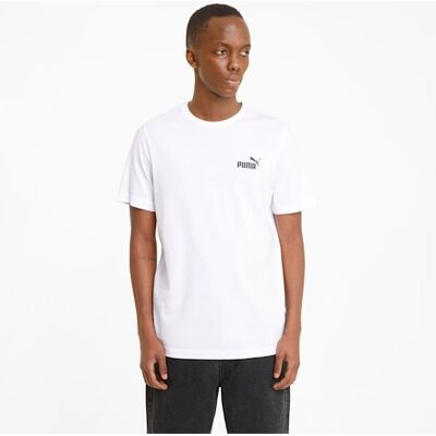 Puma Essentials Small Logo Herr T-shirt (586668) - vit Puma Essentials Small Logo Herr T-shirt (586668) - vit