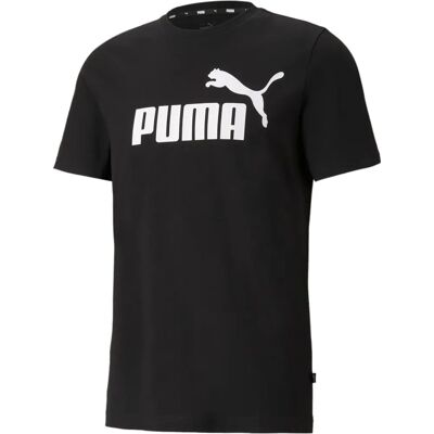 Puma 4XL Schwarzes Baumwoll-Logo-T-Shirt - T-Shirt Puma 4XL Schwarzes Baumwoll-Logo-T-Shirt - T-Shirt