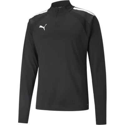 Puma Teamliga Zwart - Voetbalshirt met halve rits Puma Teamliga Zwart - Voetbalshirt met halve rits