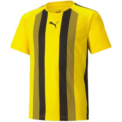 Puma T-shirt Unisexe - Maillot à rayures verticales - Polyester recyclé - Publicité Puma T-shirt Unisexe - Maillot à rayures verticales - Polyester recyclé - Publicité