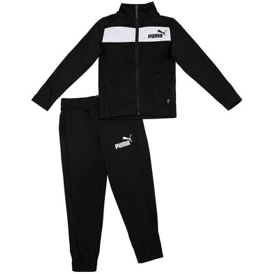 Puma Schwarzer Jungen Trainingsanzug - Recyceltes Polyester, Athletische Passform Puma Schwarzer Jungen Trainingsanzug - Recyceltes Polyester, Athletische Passform
