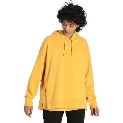 Puma Her Hoodie TR Gelb - Ganzjähriger Damen-Hoodie - Kapuzenpullover Puma Her Hoodie TR Gelb - Ganzjähriger Damen-Hoodie - Kapuzenpullover