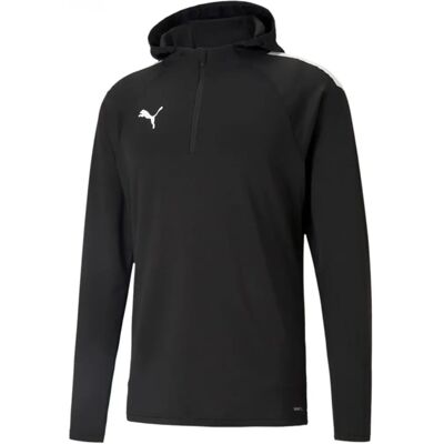 Puma Herre Pullover - Sport Fleece - Sort & Hvid - XXL Puma Herre Pullover - Sport Fleece - Sort & Hvid - XXL