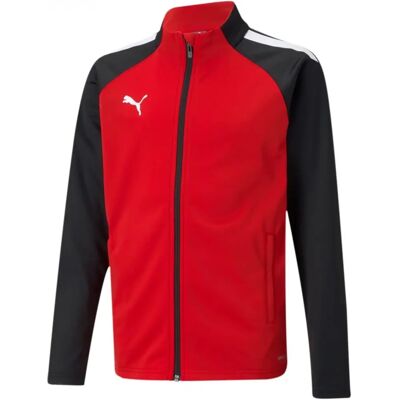 Puma Unisex Pullover - Trainingsjack - Rood & Zwart - 116 Puma Unisex Pullover - Trainingsjack - Rood & Zwart - 116