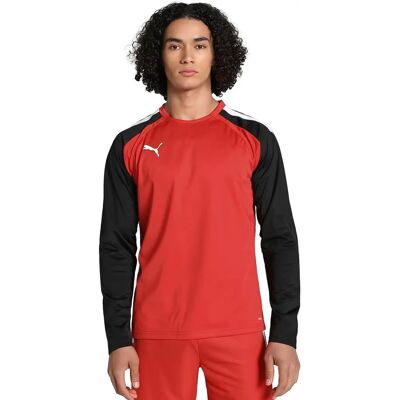 Puma Men's TeamLIGA Red Black Sweatshirt - Sportswear Puma Men's TeamLIGA Red Black Sweatshirt - Sportswear