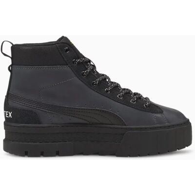 Puma Mayze Mid GTX Schwarze Leder Damenstiefel - Stiefel Puma Mayze Mid GTX Schwarze Leder Damenstiefel - Stiefel