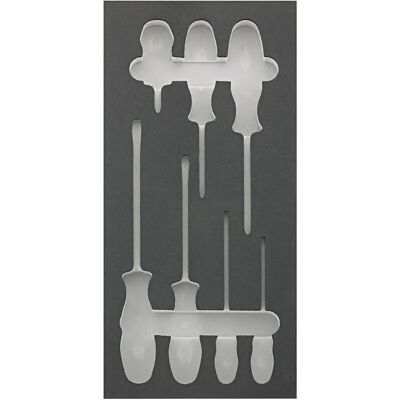Fortis Modell 4063726002303 Modulares Schraubenzieher-Set - Flach & Kreuz, 7 Stück Fortis Modell 4063726002303 Modulares Schraubenzieher-Set - Flach & Kreuz, 7 Stück