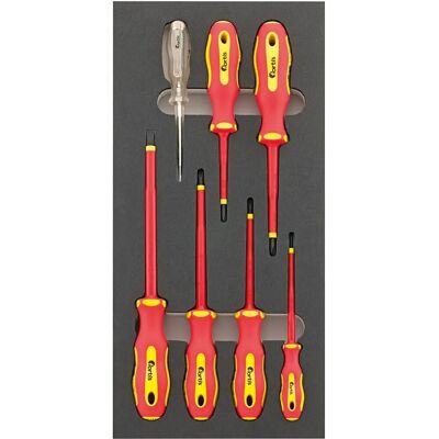 Fortis Modell 4063726002419 - 7-Teiliges VDE Schraubendreher-Set Fortis Modell 4063726002419 - 7-Teiliges VDE Schraubendreher-Set