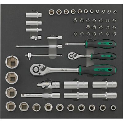 Fortis Steckschlüssel-Set - Mehrgrößen-Werkzeug Fortis Steckschlüssel-Set - Mehrgrößen-Werkzeug
