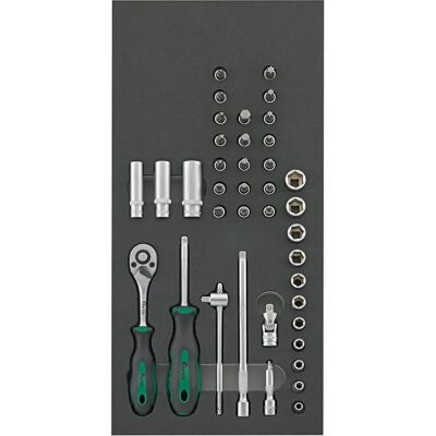 Fortis 4063726002556 Juego de llaves - Carraca y puntas Fortis 4063726002556 Juego de llaves - Carraca y puntas