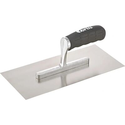 Cazzuola edile Fortis - Acciaio inox, 280x130mm, Impugnatura morbida Cazzuola edile Fortis - Acciaio inox, 280x130mm, Impugnatura morbida