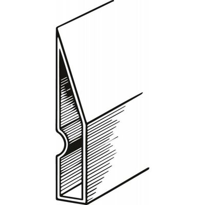 Fortis Regla Trapezoidal de Aluminio - 97 x 18 mm - 1.5 m Fortis Regla Trapezoidal de Aluminio - 97 x 18 mm - 1.5 m