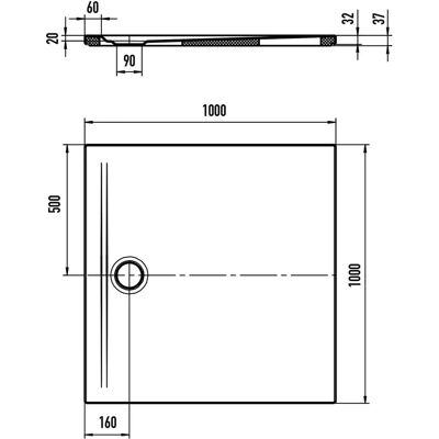 Kaldewei Superplan Zero Vasca doccia in acciaio 1000x1000mm - Doccia Kaldewei Superplan Zero Vasca doccia in acciaio 1000x1000mm - Doccia