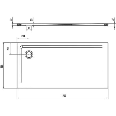 Ducha Superplan de Kaldewei 90x170cm - Accesorio de baño Ducha Superplan de Kaldewei 90x170cm - Accesorio de baño
