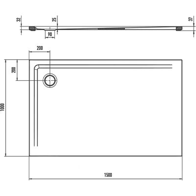 Kaldewei Superplan Plato de ducha 100x150cm Blanco Kaldewei Superplan Plato de ducha 100x150cm Blanco