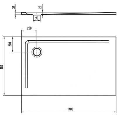 Kaldewei Superplan XXL Duschwanne - Modernes Design, Perl-Effekt, Weiß Kaldewei Superplan XXL Duschwanne - Modernes Design, Perl-Effekt, Weiß