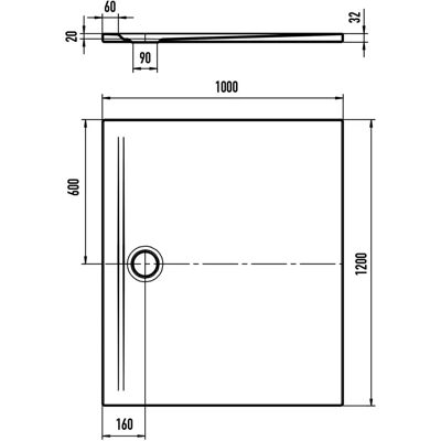 Kaldewei Superplan Zero 1556 - Rechteckige Duschwanne mit Unsichtbarem Griff Kaldewei Superplan Zero 1556 - Rechteckige Duschwanne mit Unsichtbarem Griff