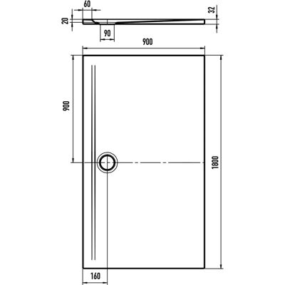 Kaldewei Superplan Zero 1616 - Rechteck Duschwanne, 90x180cm, Weiß Kaldewei Superplan Zero 1616 - Rechteck Duschwanne, 90x180cm, Weiß