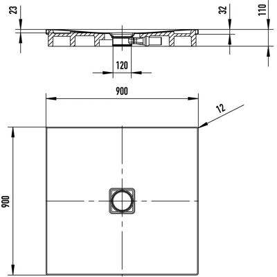 Kaldewei Kaldewei CONOFLAT 783-2 Flache Duschwanne - Duschwanne Kaldewei Kaldewei CONOFLAT 783-2 Flache Duschwanne - Duschwanne