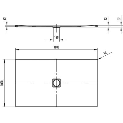Kaldewei Conoflat 867-5 Rechteck Duschwanne - Flach, Langlebig Stahl-Email, 100x180cm Kaldewei Conoflat 867-5 Rechteck Duschwanne - Flach, Langlebig Stahl-Email, 100x180cm