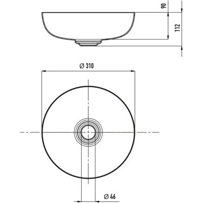 Kaldewei Miena Modèle 3193 - Bol rond pour lavabo, 310mm, noir mat - Publicité Kaldewei Miena Modèle 3193 - Bol rond pour lavabo, 310mm, noir mat - Publicité