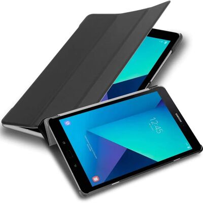 Cadorabo Schwarze Leder Buch-Style Hülle für Galaxy Tab S3 - Tablet Hülle Cadorabo Schwarze Leder Buch-Style Hülle für Galaxy Tab S3 - Tablet Hülle