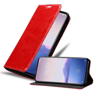 Coque Livre pour MEIZU 16S - Rouge Apple - Support et Porte-cartes - Publicité Coque Livre pour MEIZU 16S - Rouge Apple - Support et Porte-cartes - Publicité