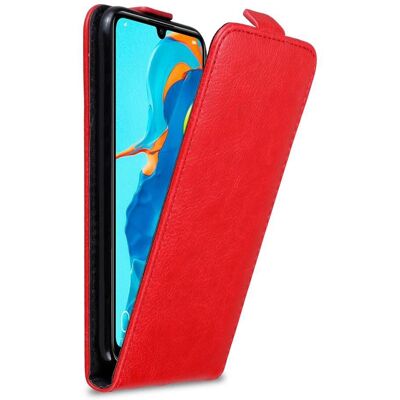 Cadorabo Hülle für Huawei P30 LITE - mit Magnetclip ROT Cadorabo Hülle für Huawei P30 LITE - mit Magnetclip ROT