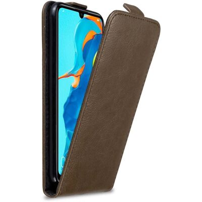 Cadorabo Huawei P30 LITE Hülle - Kaffee Braun - Flip Schutz Hülle Cadorabo Huawei P30 LITE Hülle - Kaffee Braun - Flip Schutz Hülle