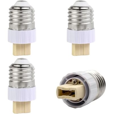 Intirilife E27 zu G9 Lampenadapter - 4er Set - E27 - G9 Intirilife E27 zu G9 Lampenadapter - 4er Set - E27 - G9