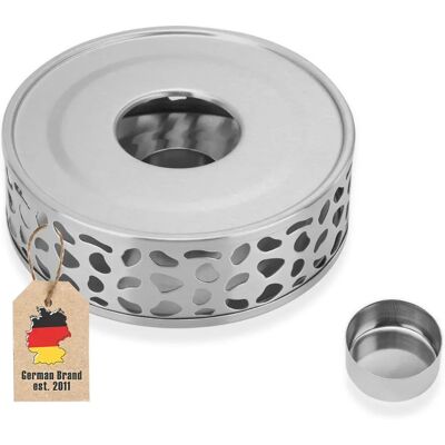 Intirilife Silber Teekannenwärmer - Muster aus rostfreiem Stahl für hitzebeständige Teekannen Intirilife Silber Teekannenwärmer - Muster aus rostfreiem Stahl für hitzebeständige Teekannen