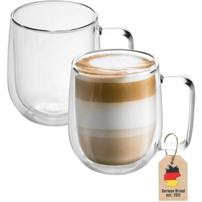 Intirilife ensemble de 2 verres thermo à double paroi de 250 ml - Publicité Intirilife ensemble de 2 verres thermo à double paroi de 250 ml - Publicité