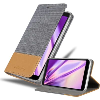 Coque protectrice style jean pour WIKO Y60 - Fonction support - Publicité Coque protectrice style jean pour WIKO Y60 - Fonction support - Publicité
