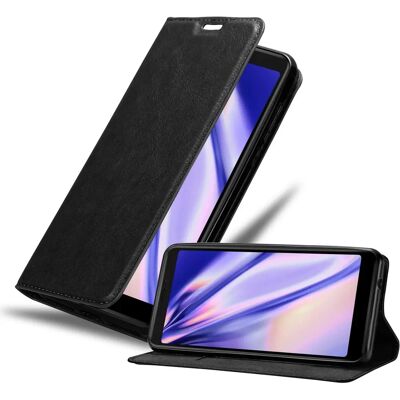 WIKO Y60 Schutz Hülle Nacht Schwarz mit Ständer & Kartenfach WIKO Y60 Schutz Hülle Nacht Schwarz mit Ständer & Kartenfach