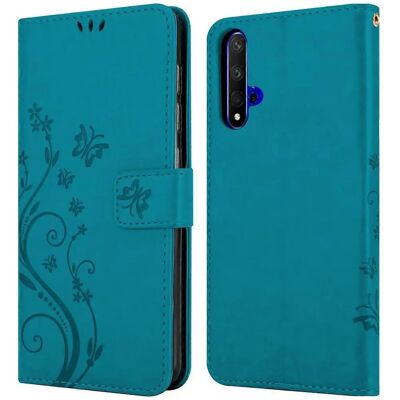 Honor 20 / 20S / Huawei NOVA 5T Blumen-Case - Kartenfach Honor 20 / 20S / Huawei NOVA 5T Blumen-Case - Kartenfach