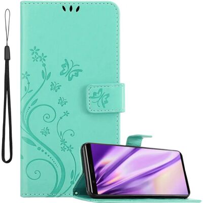 Coque Florale pour Sony Xperia 5 - Turquoise - Publicité Coque Florale pour Sony Xperia 5 - Turquoise - Publicité