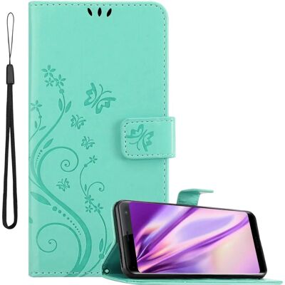Sony Xperia XZ3 Kukkasuojakotelo - Turkoosi Sony Xperia XZ3 Kukkasuojakotelo - Turkoosi