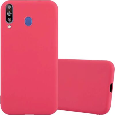 Coque en silicone Candy Rouge pour Samsung Galaxy M30 / A40s - Publicité Coque en silicone Candy Rouge pour Samsung Galaxy M30 / A40s - Publicité