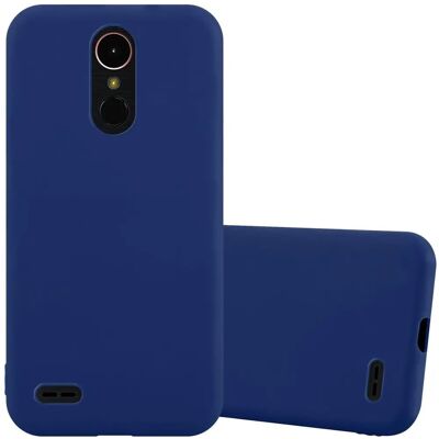 Cadorabo Dunkelblau Candy TPU Hülle für LG K10 2017 Cadorabo Dunkelblau Candy TPU Hülle für LG K10 2017