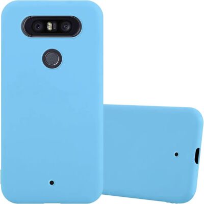 Cadorabo LG Q8 Candy Blau Dünne TPU Handyhülle Cadorabo LG Q8 Candy Blau Dünne TPU Handyhülle