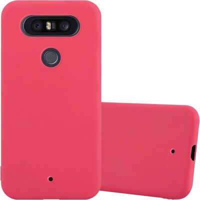 Cadorabo LG Q8 Schutzhülle - Stoßfeste TPU Candy Red Cadorabo LG Q8 Schutzhülle - Stoßfeste TPU Candy Red